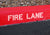 4" FIRE LANE Stencil