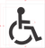 34" Handicap Stencil Specs