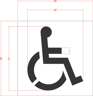 Lowe's 36" Handicap Stencil