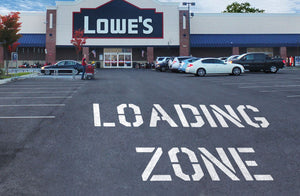 Lowe's 28" Loading Zone Stencil